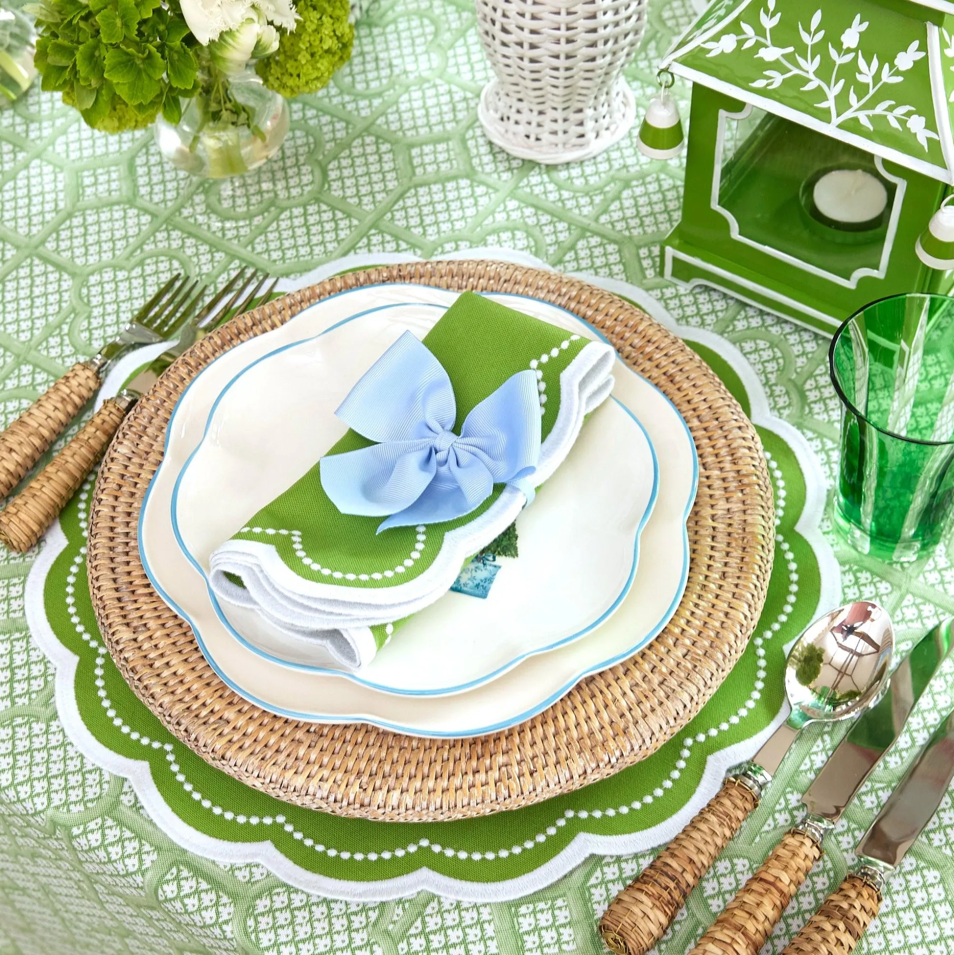 Cecily Green Napkins (Set Of 4)
