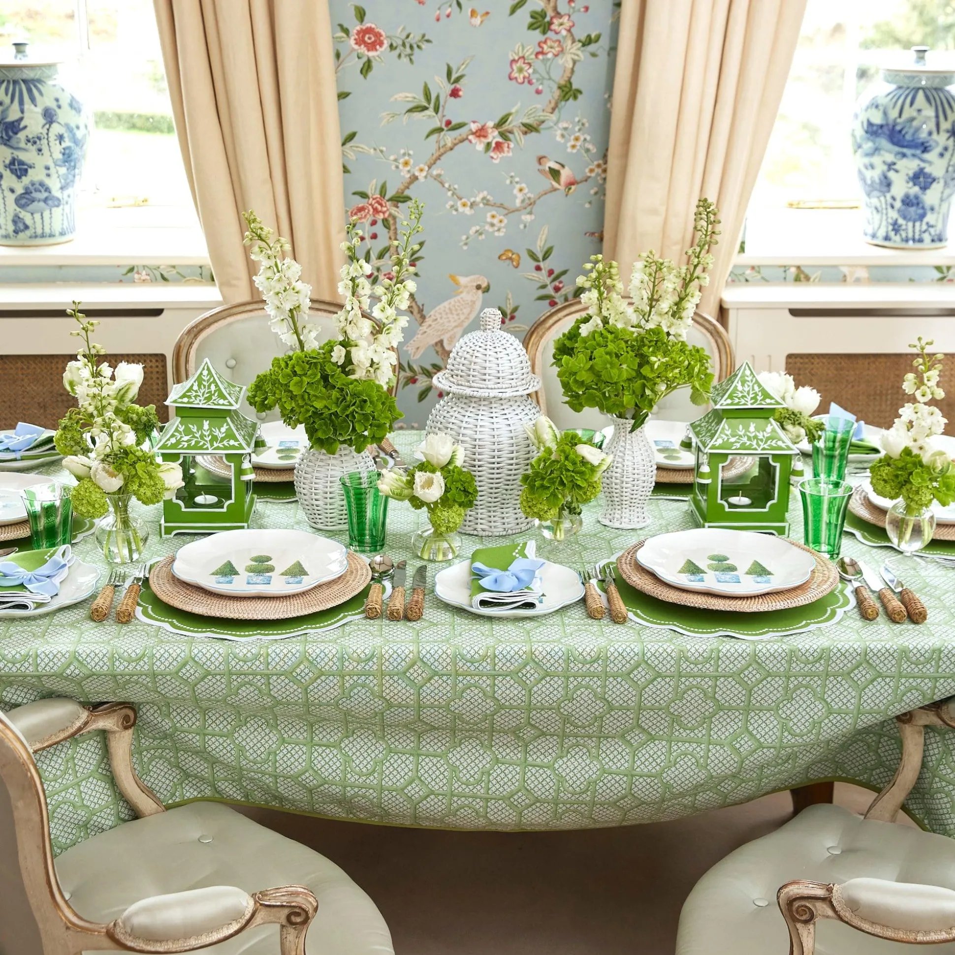 Cecily Green Napkins (Set Of 4)