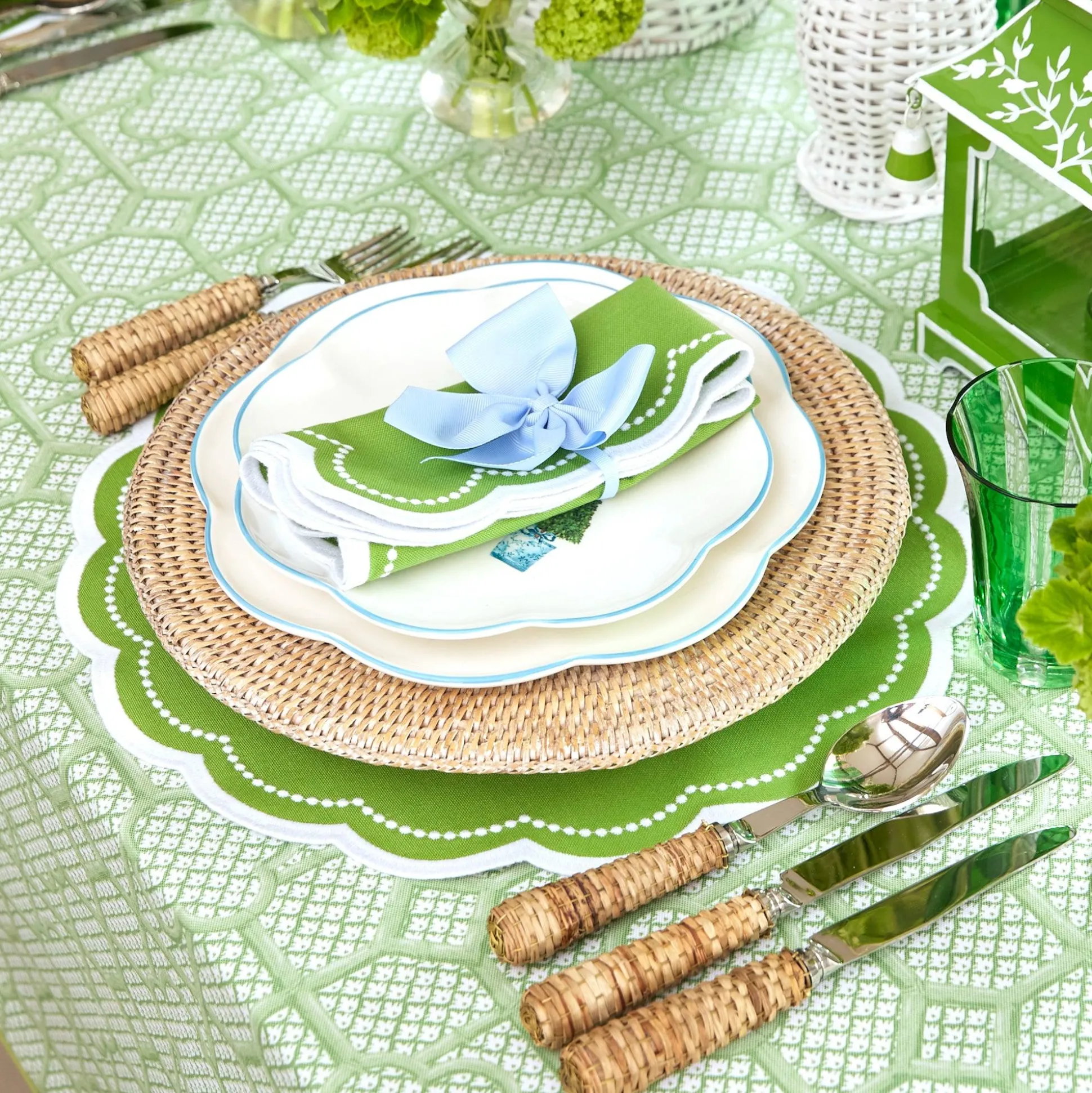Cecily Green Napkins (Set Of 4)