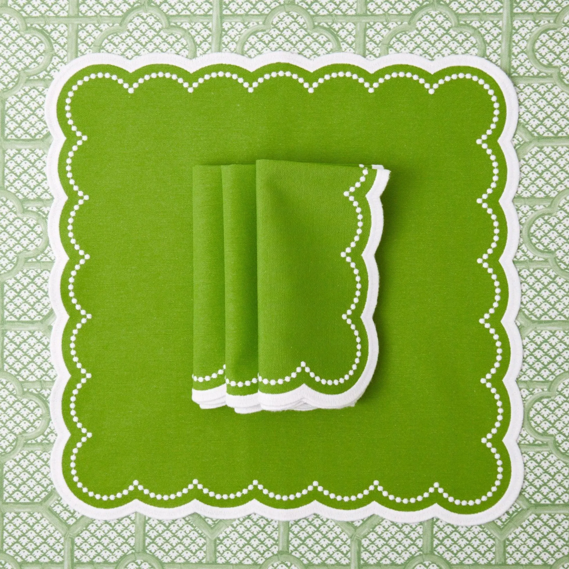 Cecily Green Napkins (Set Of 4)
