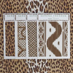 Chestnut Brown Leopard Fabric