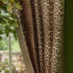 Chestnut Brown Leopard Fabric