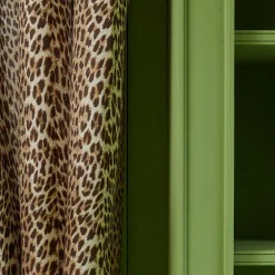 Chestnut Brown Leopard Fabric