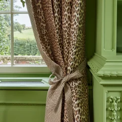 Chestnut Brown Leopard Fabric