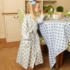 Children's Blue Bouquet Dressing Gown
