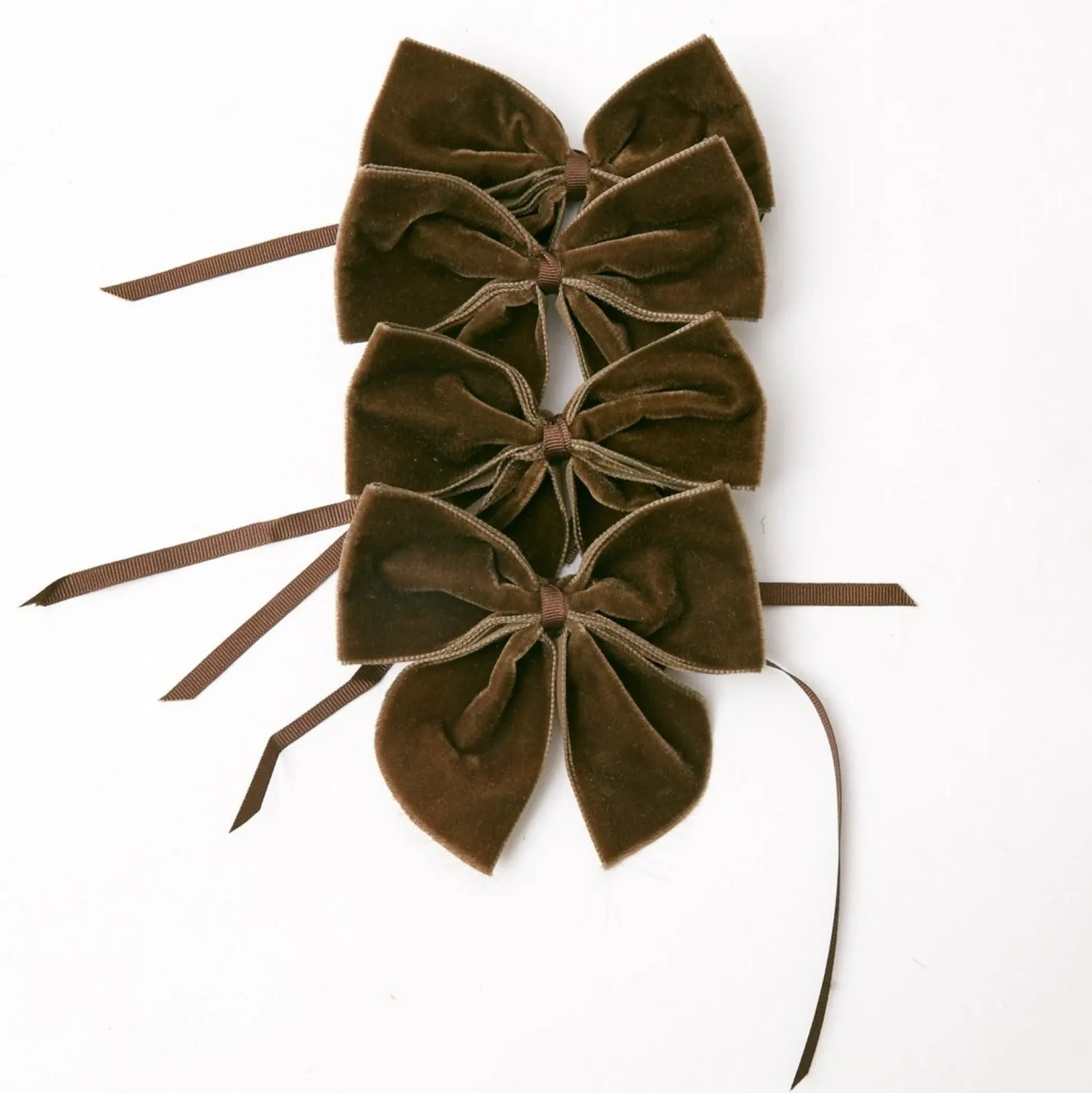 Chocolate Brown Napkin Bows (Set Of 4)