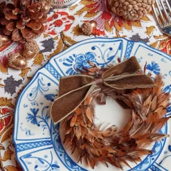 Chocolate Velvet Mini Bows (Set Of 4)