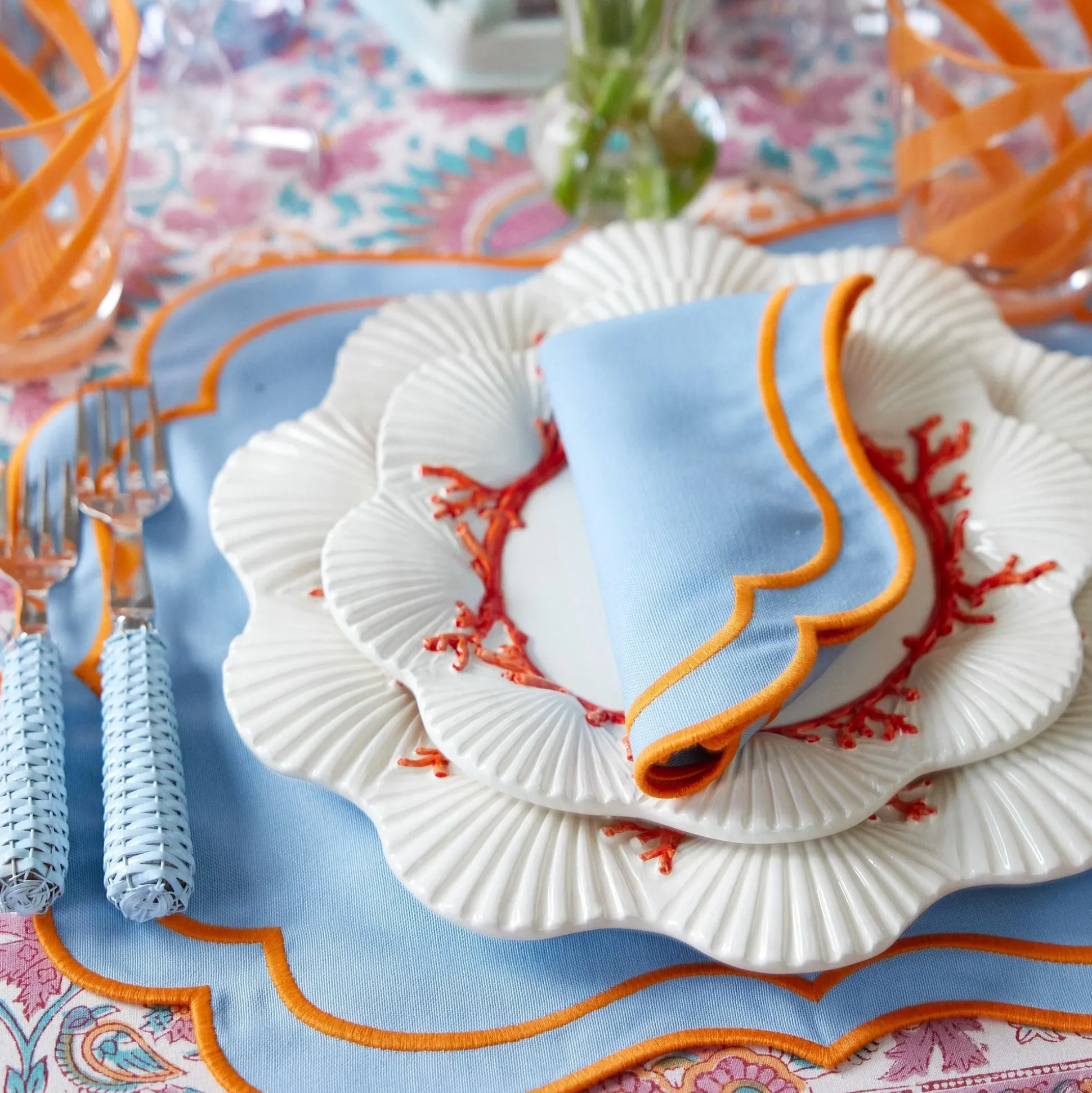 Coral Dinner Plate