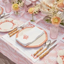 Coral Linen Napkins (Set Of 4)