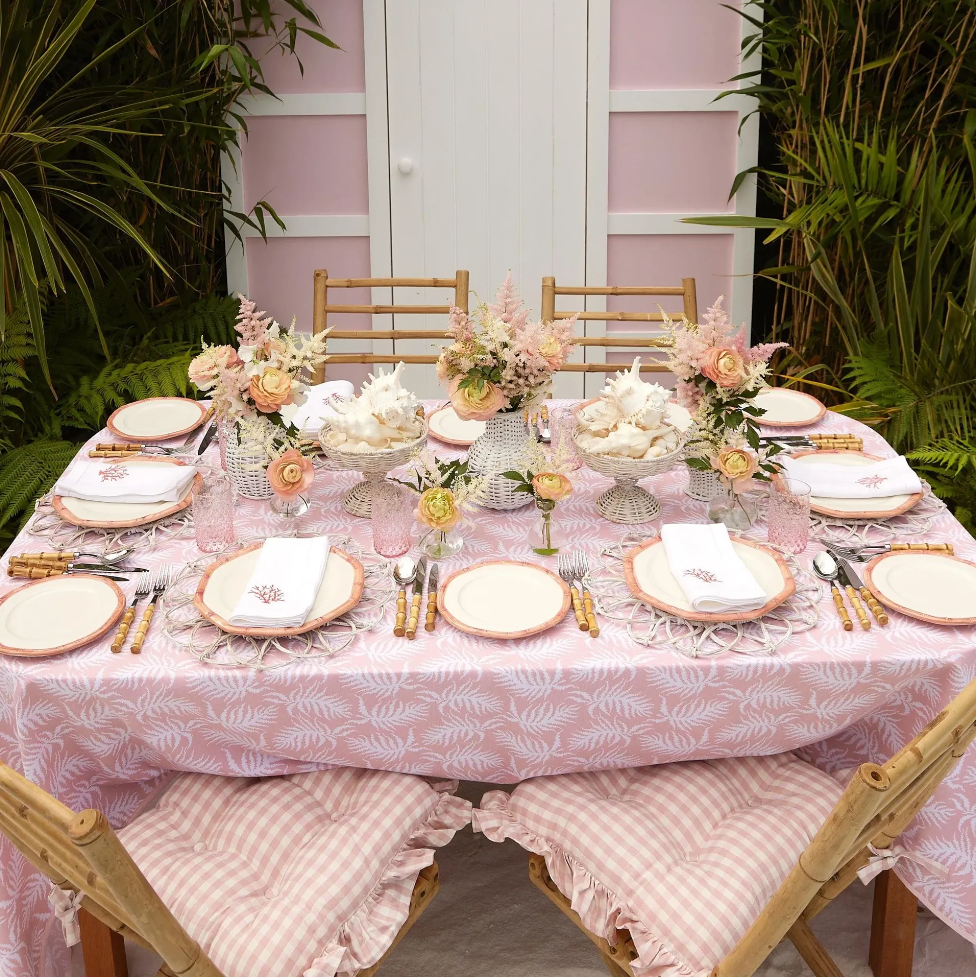 Coral Linen Napkins (Set Of 4)