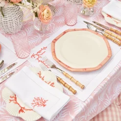 Coral Linen Placemats & Napkins (Set Of 4)