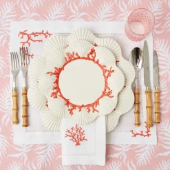 Coral Linen Placemats (Set Of 4)