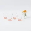 Coral Tulip Water Glass (Set Of 4)