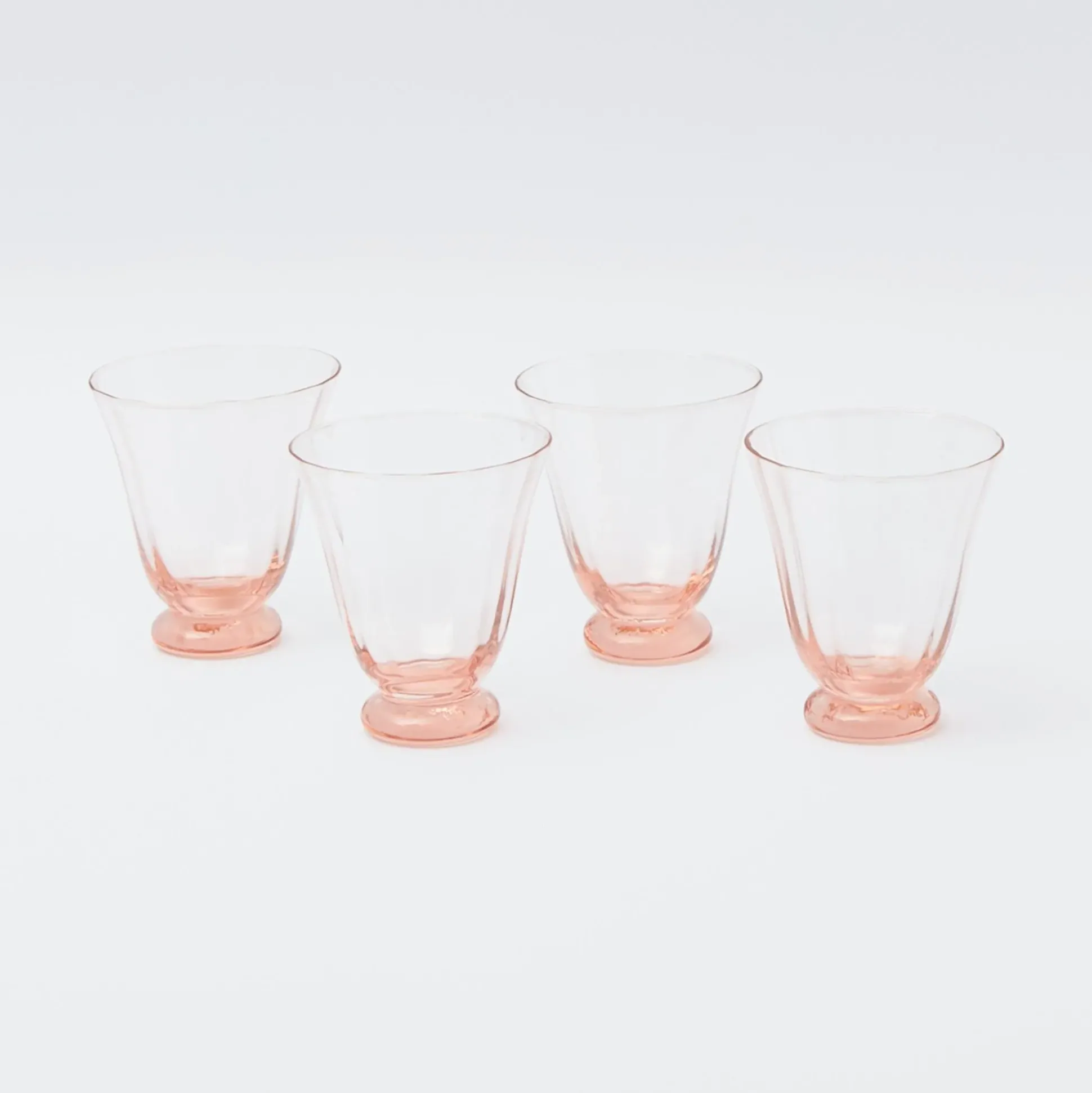 Coral Tulip Water Glass (Set Of 4)