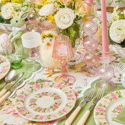 Dahlia Garland Dinner & Starter Plates (Set Of 8)