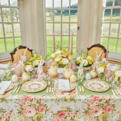 Dahlia Garland Dinner & Starter Plates (Set Of 8)