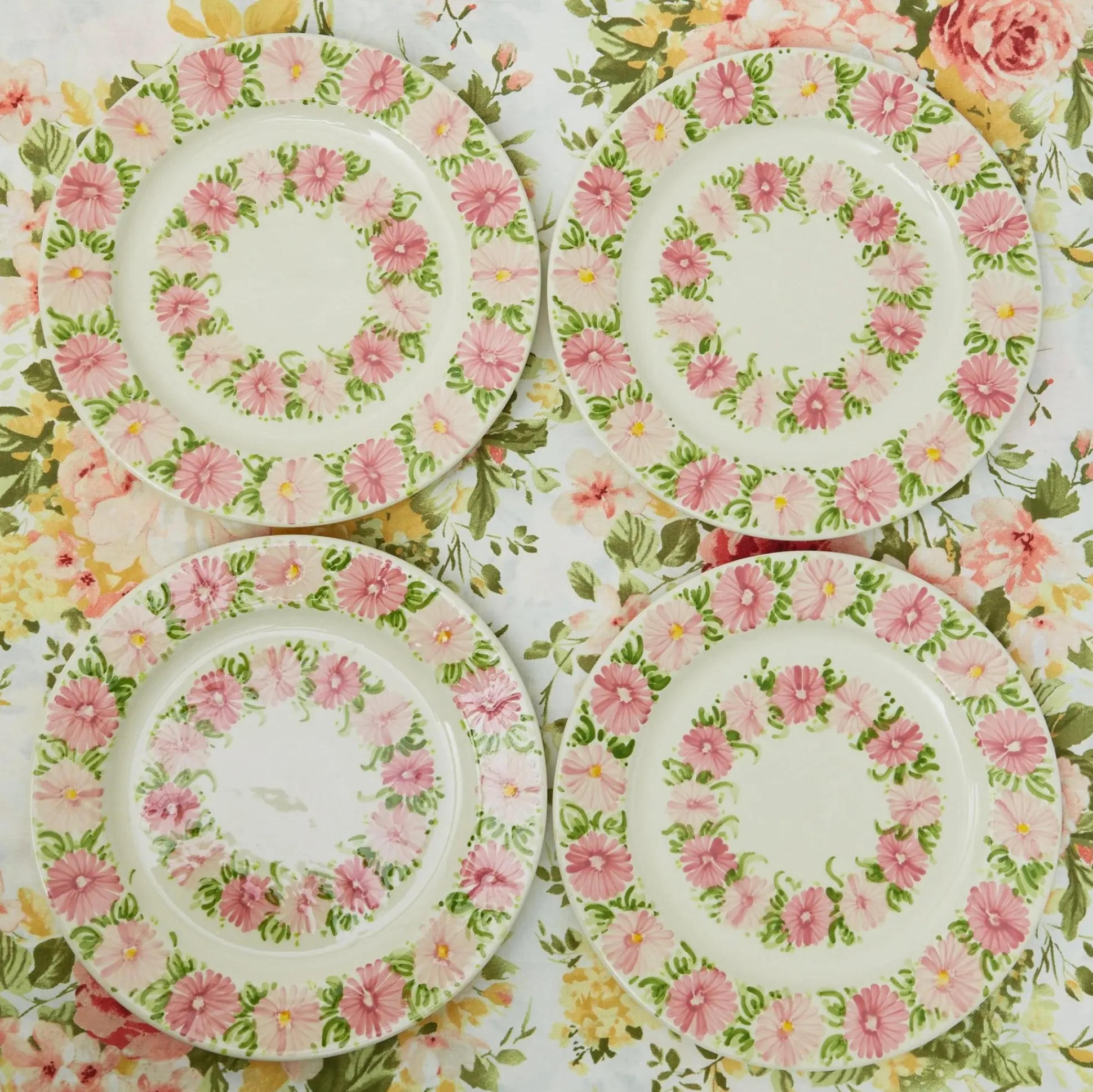 Dahlia Garland Dinner Plate (Set Of 4)