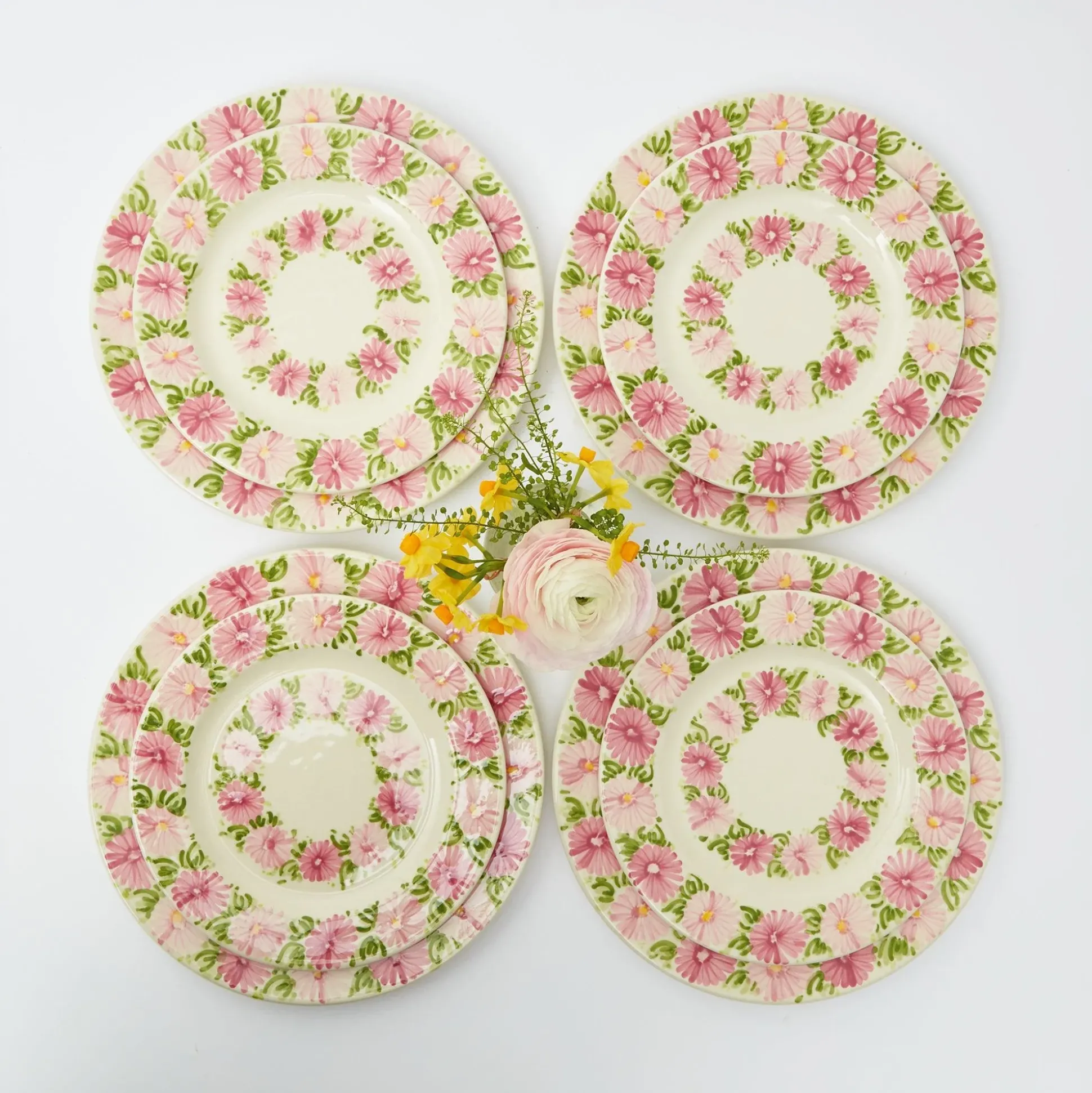 Dahlia Garland Dinner Plate (Set Of 4)