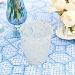 Dappled White Glasses & Jug Set