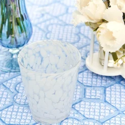 Dappled White Water Glasses (Set Of 4)