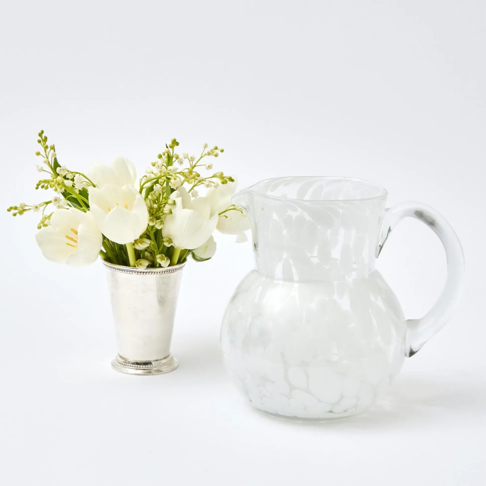 Dappled White Water Jug