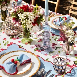 Delphine Blue Candle Holders (Pair)