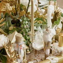 Dotty Gold Candle Holder (Pair)