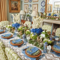 Dusty Blue Candles (Set Of 8)