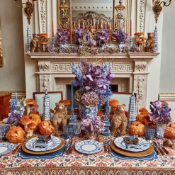 Dusty Blue Candles (Set Of 8)