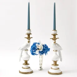 Dusty Blue Candles (Set Of 8)