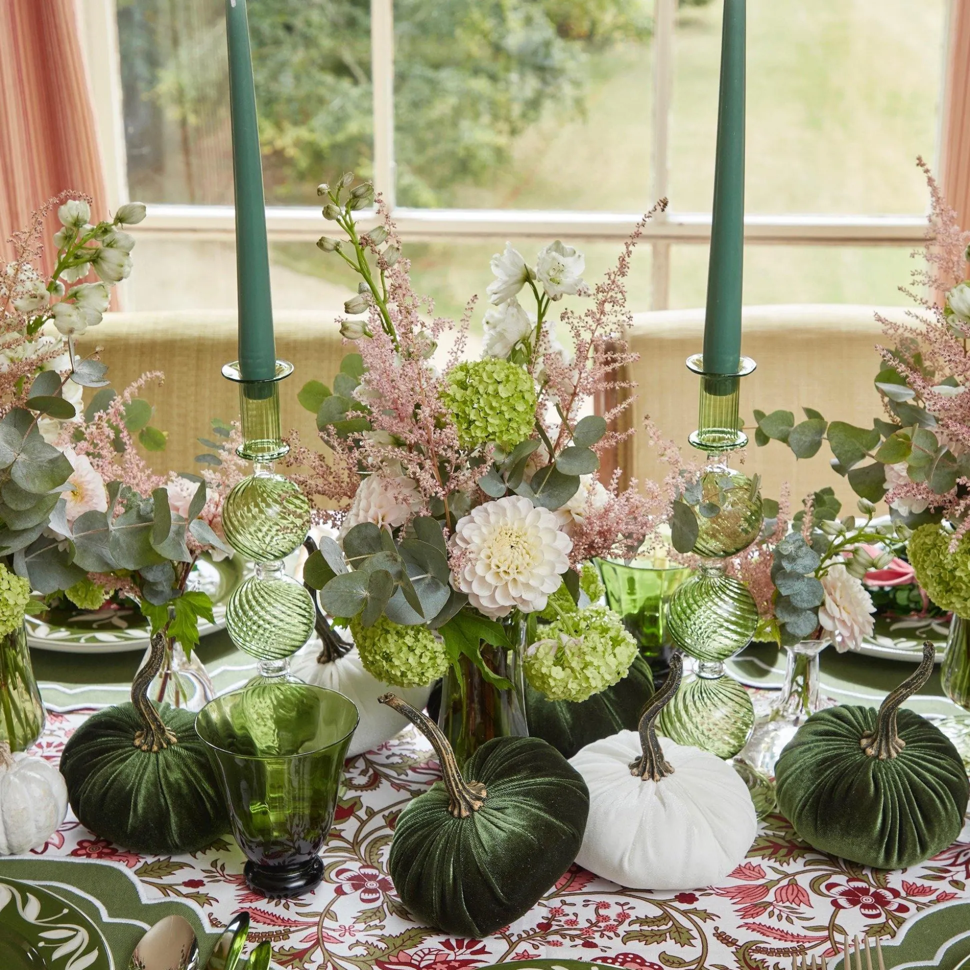 Dusty Green Candles (Set Of 8)