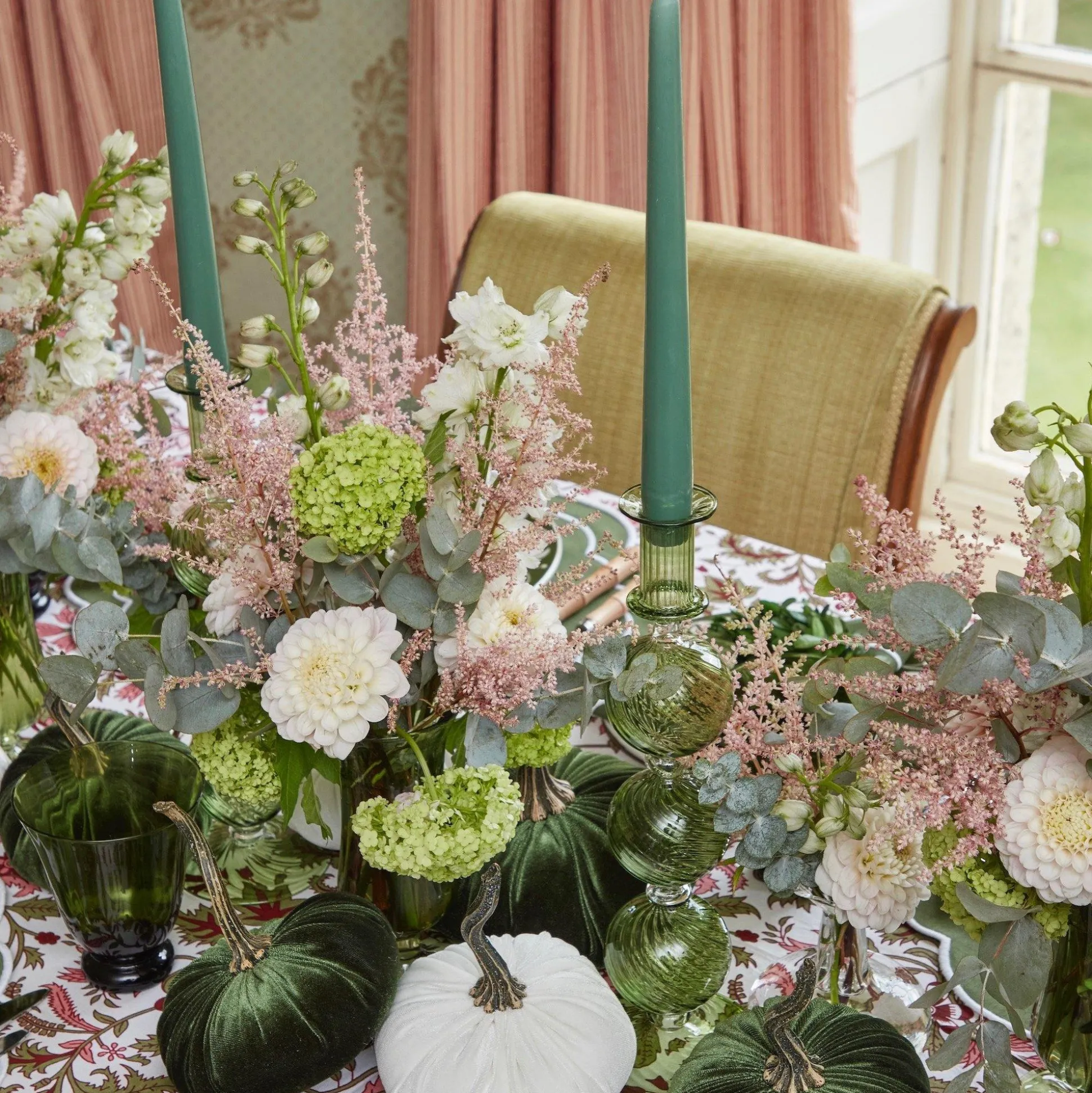 Dusty Green Candles (Set Of 8)