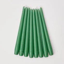 Dusty Green Candles (Set Of 8)