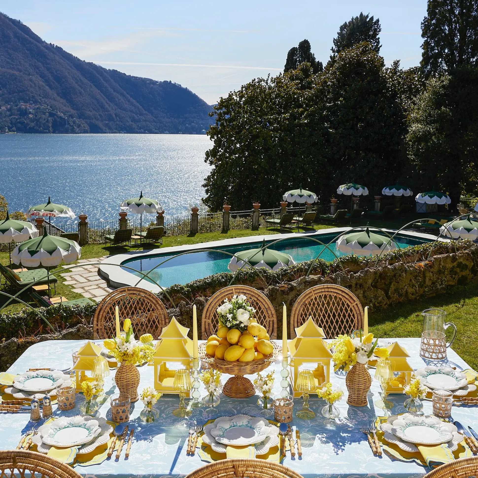 Eden Green & Yellow Candlescape