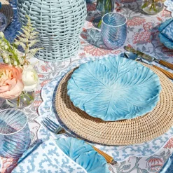 Edie Blue Coral Placemats (Set Of 4)