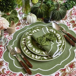 Edie Moss Green Napkins (Set Of 4)