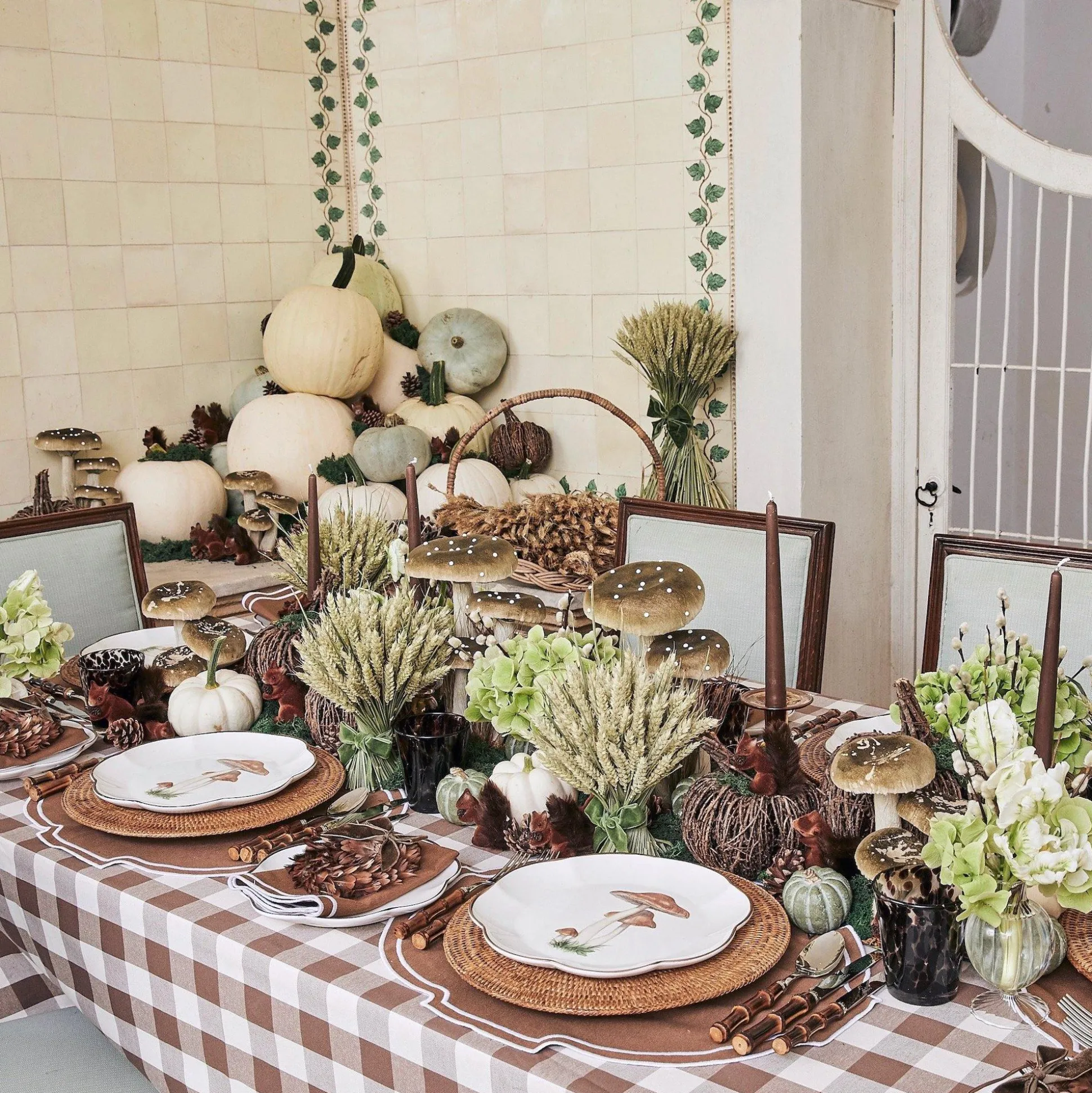 Elise Small Amber Candle Holder (Pair)