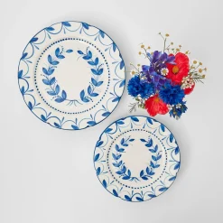 Elizabeth Garland Dinner & Starter Plates (Set Of 8)