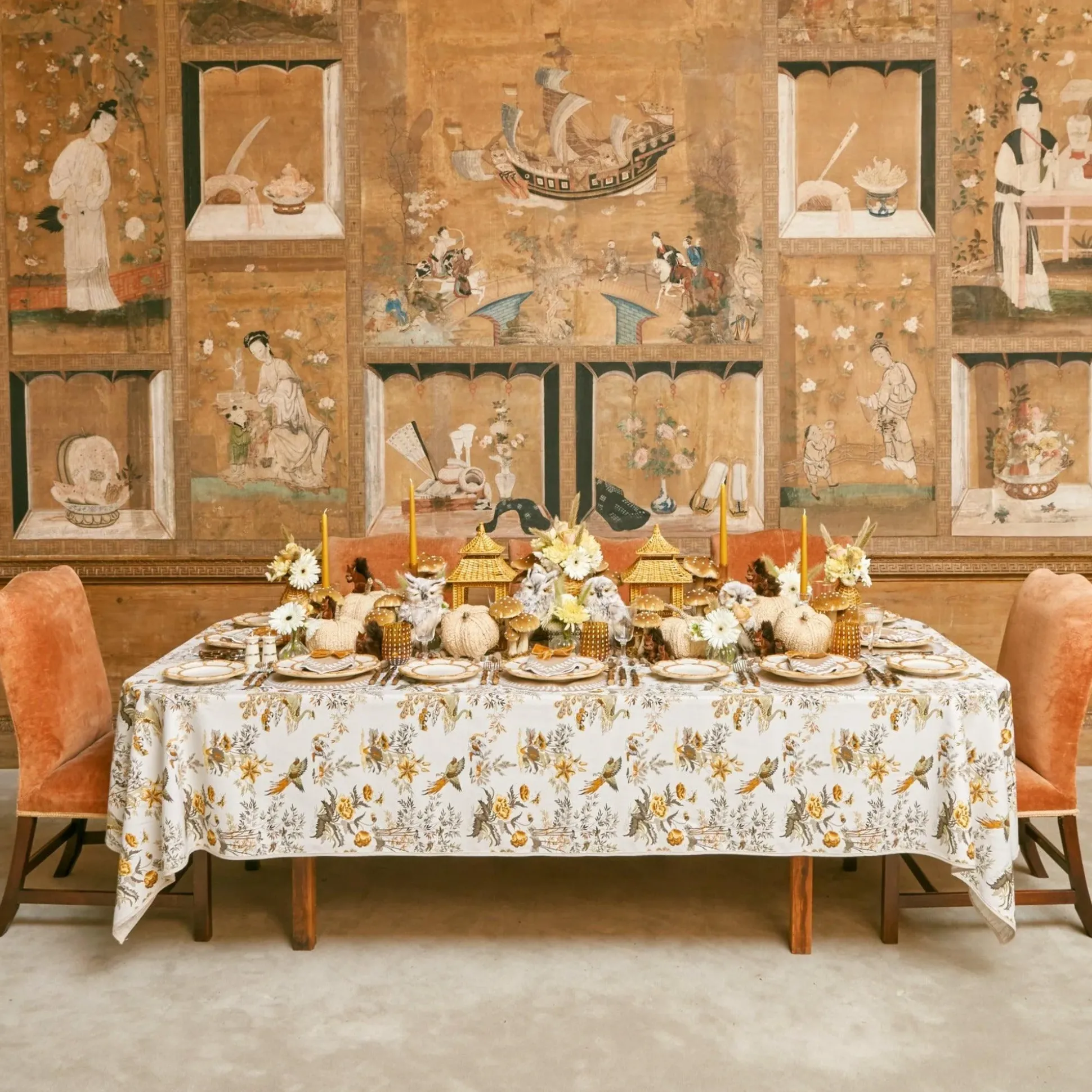 Elodie Chestnut Candle Holder (Pair)