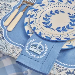 Eloise Blue Placemats & Coronation Napkins (Set Of 4)