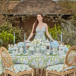 Eloise Green And Blue Napkins (Set Of 4)