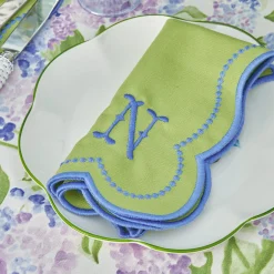 Eloise Green And Blue Placemats & Napkins (Set Of 4)