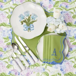 Eloise Green And Blue Placemats & Napkins (Set Of 4)