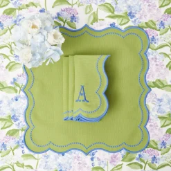 Eloise Green And Blue Placemats & Napkins (Set Of 4)