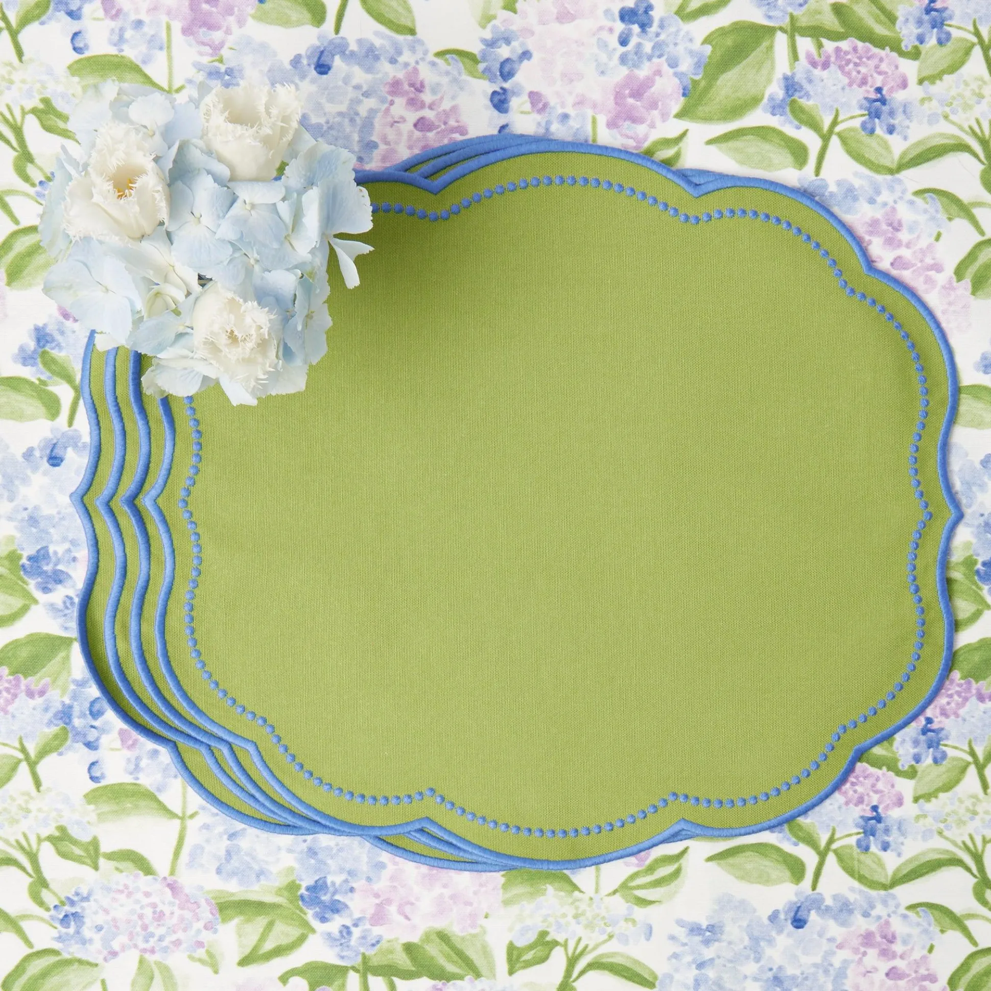 Eloise Green And Blue Placemats (Set Of 4)