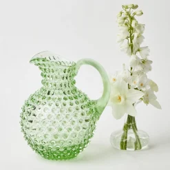 Emerald Hobnail Jug