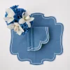 Eve Blue Linen Napkins (Set Of 4)