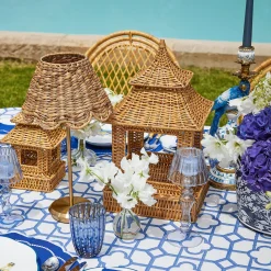 Extra Large Natural Rattan Pagoda Lantern