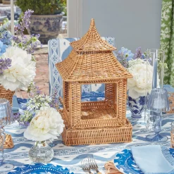 Extra Large Natural Rattan Pagoda Lantern