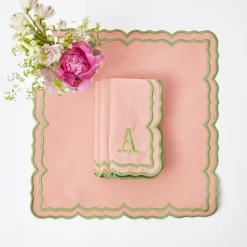 Fleur Pink Napkins (Set Of 4)